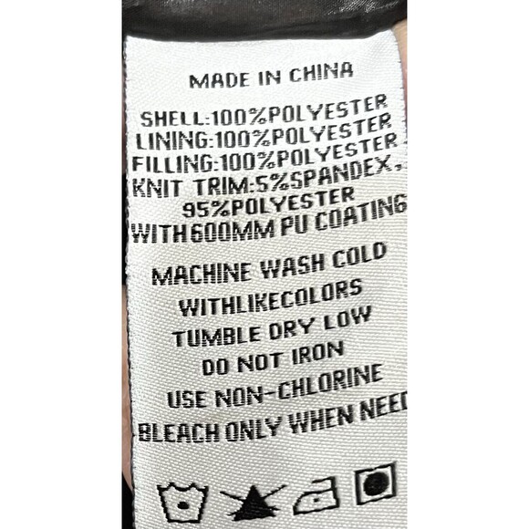 Nicole Miller Women’s Long Puffer Coat Gray Hooded Parka Faux Fur Trim Jacket M - Picture 8 of 9